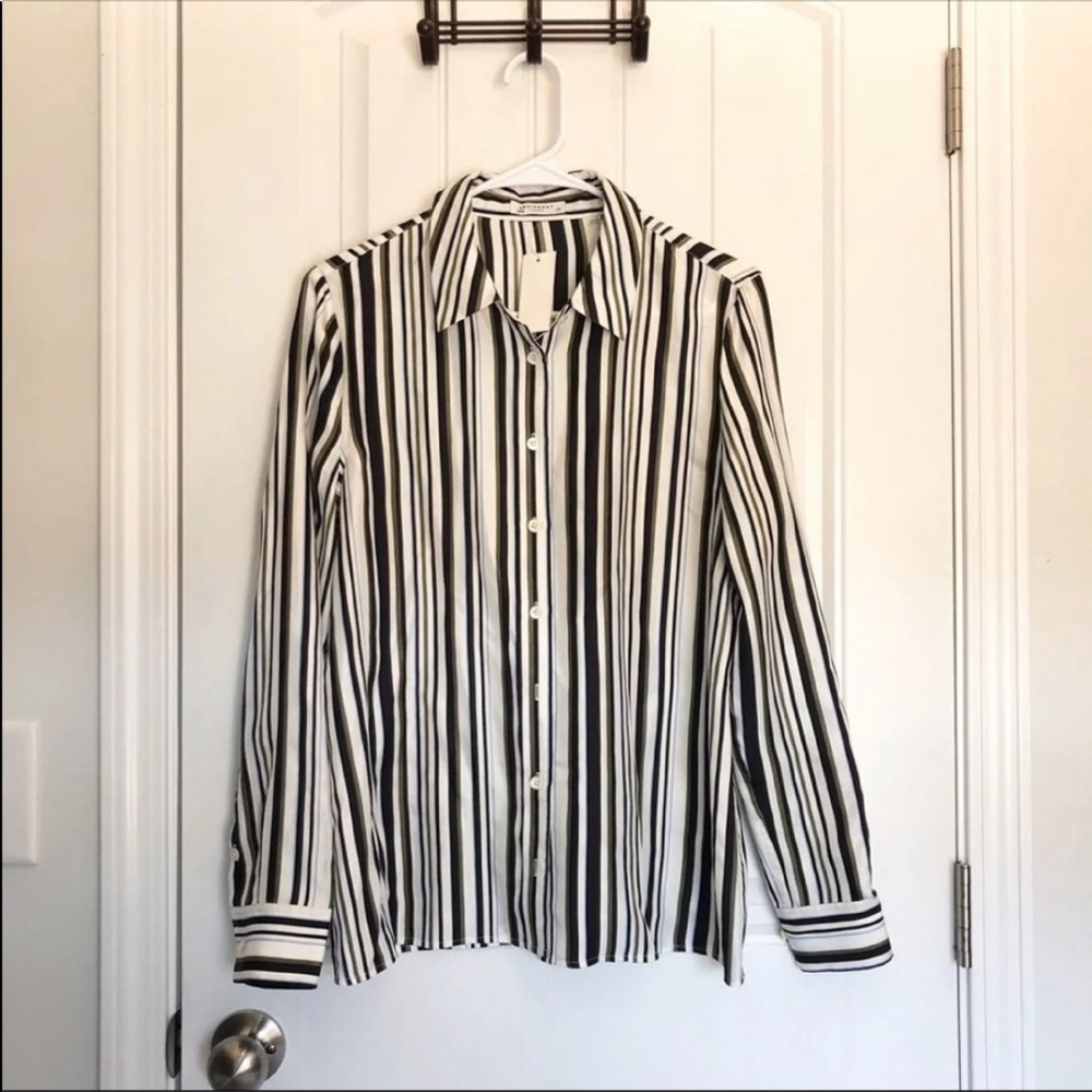 Brand New Equipment Striped Classic Shirt Blouse